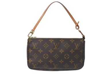 LOUIS VUITTON ルイヴィトン ポシェット アクセソワール アクセサリーポーチ M51980 モノグラム PVC レザー 美品 中古 4b001200