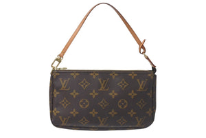 LOUIS VUITTON ルイヴィトン ポシェット アクセソワール アクセサリーポーチ M51980 モノグラム PVC レザー 美品 中古 4b001200