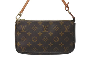 LOUIS VUITTON ルイヴィトン ポシェット アクセソワール アクセサリーポーチ M51980 モノグラム PVC レザー 美品 中古 4b001200