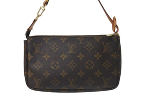 LOUIS VUITTON ルイヴィトン ポシェット アクセソワール アクセサリーポーチ M51980 モノグラム PVC レザー 美品 中古 4b001205