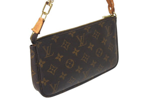 LOUIS VUITTON ルイヴィトン ポシェット アクセソワール アクセサリーポーチ M51980 モノグラム PVC レザー 美品 中古 4b001205