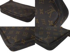 LOUIS VUITTON ルイヴィトン ポシェット アクセソワール アクセサリーポーチ M51980 モノグラム PVC レザー 美品 中古 4b001205