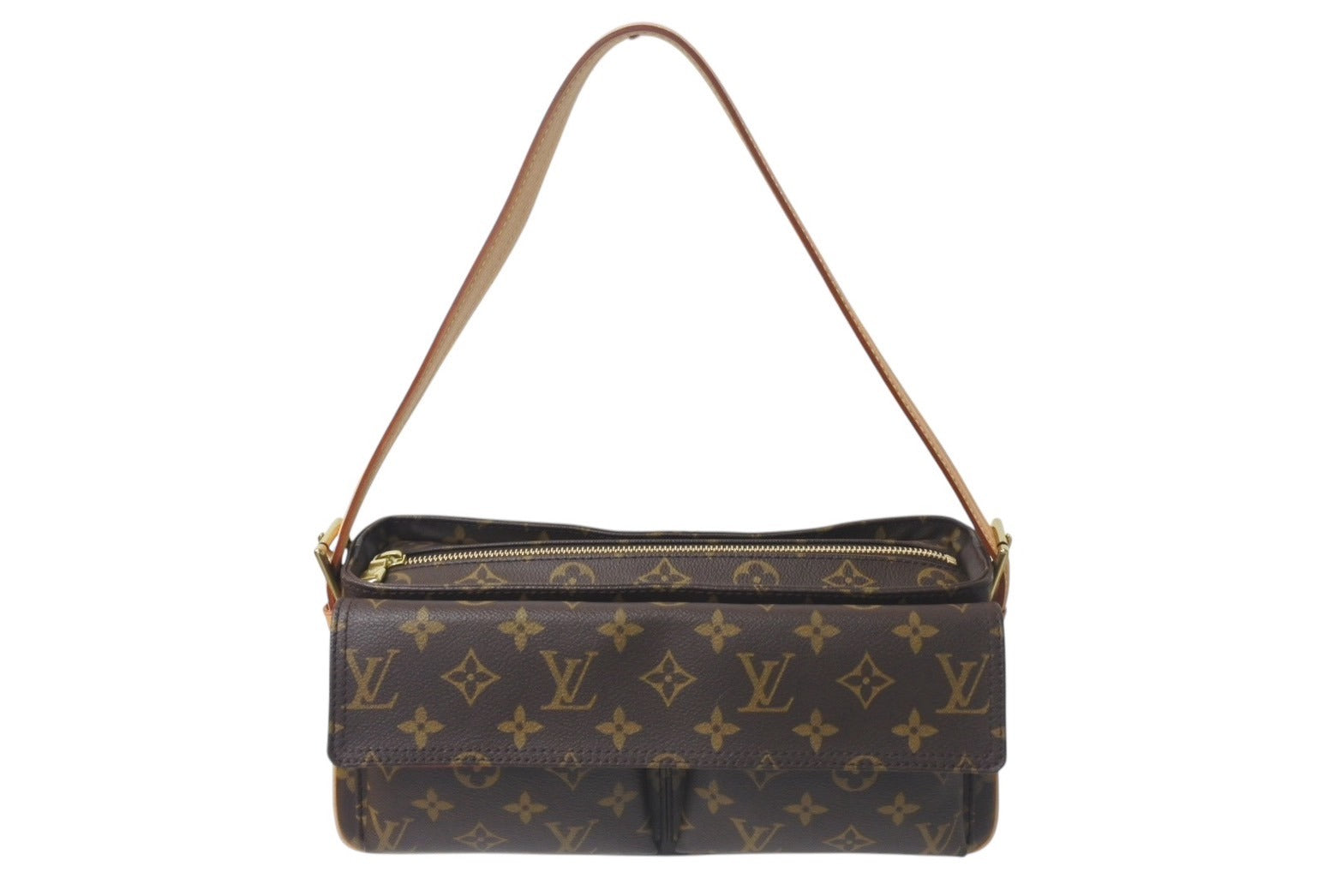 【年中無休】 LOUIS 極美品 VUITTON ハンドバッグ ヴィバシテMM ルイヴィトン バッグ