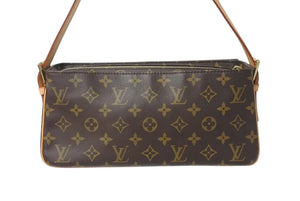 極美品 LOUIS VUITTON ルイヴィトン ヴィバシテMM ハンドバッグ ワンショルダーバッグ M51164 モノグラム PVC ブラウン 中古 4b001211