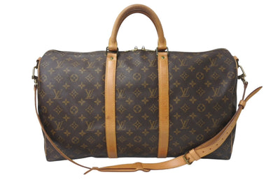 LOUIS VUITTON ルイヴィトン キーポルバンドリエール50 モノグラムキャンバス M41416 ボストンバッグ 美品 中古 4b001253