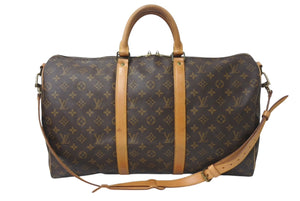 LOUIS VUITTON ルイヴィトン キーポルバンドリエール50 モノグラムキャンバス M41416 ボストンバッグ 美品 中古 4b001253
