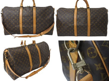 Load image into Gallery viewer, LOUIS VUITTON ルイヴィトン キーポルバンドリエール50 モノグラムキャンバス M41416 ボストンバッグ 美品 中古 4b001253