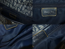 画像をギャラリービューアに読み込む, 極美品 Christian Dior クリスチャンディオール トロッター サドルバッグ ブラック ガリアーノ期 シルバー金具 ワンショルダー ロゴ 中古 4b000130