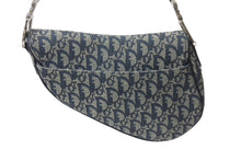 Load image into Gallery viewer, 極美品 Christian Dior クリスチャンディオール トロッター サドルバッグ ブラック ガリアーノ期 シルバー金具 ワンショルダー ロゴ 中古 4b000130