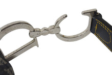 画像をギャラリービューアに読み込む, 極美品 Christian Dior クリスチャンディオール トロッター サドルバッグ ブラック ガリアーノ期 シルバー金具 ワンショルダー ロゴ 中古 4b000130