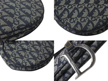 Load image into Gallery viewer, 極美品 Christian Dior クリスチャンディオール トロッター サドルバッグ ブラック ガリアーノ期 シルバー金具 ワンショルダー ロゴ 中古 4b000130