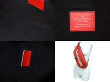 Load image into Gallery viewer, LOUIS VUITTON×Supreme ルイヴィトン×シュプリーム 17AW ボディバッグ バムバッグPM M53418 エピレザー レッド 美品 中古 4b001414