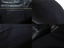 Load image into Gallery viewer, BALENCIAGA バレンシアガ ジャイアント エンベロープ クラッチバック 327079 レザー ブラック シルバー金具 美品 中古 4b001472