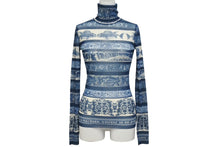 Load image into Gallery viewer, 極美品 Jean Paul GAULTIER SOLEIL ジャンポールゴルチェ ソレイユ パワーネット 長袖トップス KK J2 HW 0175 サイズS 総柄 中古 4b001604