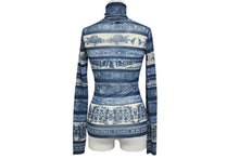 Load image into Gallery viewer, 極美品 Jean Paul GAULTIER SOLEIL ジャンポールゴルチェ ソレイユ パワーネット 長袖トップス KK J2 HW 0175 サイズS 総柄 中古 4b001604