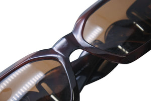 GIANNI VERSACE ジャンヌ ヴェルサーチ サングラス MOD414/A メデューサ ロゴ プラスチック メタル ブラウン 美品 中古 4b001679