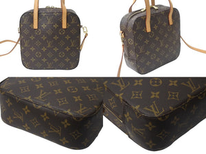 LOUIS VUITTON ルイヴィトン モノグラム スポンティーニ 2WAYハンドバッグ M47500 ブラウン 廃盤 美品 中古 4b001696