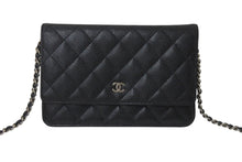 Load image into Gallery viewer, 新品未使用 CHANEL シャネル チェーンウォレット 長財布 AP0250 25番台 ココマーク キャビアスキン ブラック 中古 4b000186