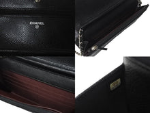 Load image into Gallery viewer, 新品未使用 CHANEL シャネル チェーンウォレット 長財布 AP0250 25番台 ココマーク キャビアスキン ブラック 中古 4b000186