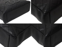 Load image into Gallery viewer, CHANEL シャネル PST チェーントートバッグ A50994 キャビアスキン ココマーク 8番台 ブラック ゴールド金具 美品 中古 4b000201