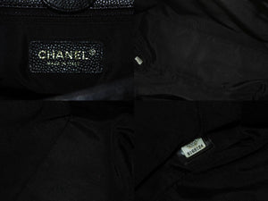 CHANEL シャネル PST チェーントートバッグ A50994 キャビアスキン ココマーク 8番台 ブラック ゴールド金具 美品 中古 4b000201