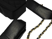 Load image into Gallery viewer, 極美品 CHANEL シャネル マトラッセ25 ダイアナ ショルダーバッグ A01165 レザー ラムスキン 3番台 ゴールド金具 ブラック中古 4b000218