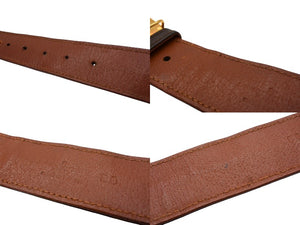 LOUIS VUITTON ルイ ヴィトン サンチュール ベルト モノグラム サイズ80 M9271 PVC ブラウン ゴールド金具 美品 中古 4b000034