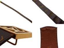 Load image into Gallery viewer, LOUIS VUITTON ルイ ヴィトン サンチュール ベルト モノグラム サイズ80 M9271 PVC ブラウン ゴールド金具 美品 中古 4b000034