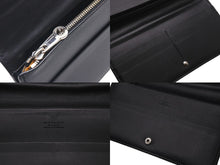 画像をギャラリービューアに読み込む, GOYARD ゴヤール リシュリュー 二つ折り長財布 ロングウォレット ブラック ヘリボーン柄 レザー APM20501 美品 中古 4b000035