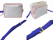 Load image into Gallery viewer, LOUISVUITTON ルイヴィトン LVxNBA ナイル メッセンジャーPM 2021CR ショルダーバッグ M45583 ホワイト ブルー レッド 美品 中古 4b003545