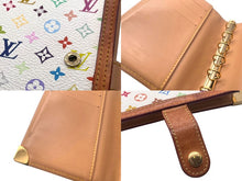 画像をギャラリービューアに読み込む, LOUIS VUITTON ルイヴィトン モノグラム マルチカラー アジェンダPM 手帳カバー R20896 PVC ヌメ革 村上隆 小物 ロゴ 良品 中古 4b000038