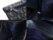 Load image into Gallery viewer, Christian Dior クリスチャンディオール 三つ折り財布 TR0051 トロッター サドル キャンバス レザー ネイビー 美品 中古 4b000040
