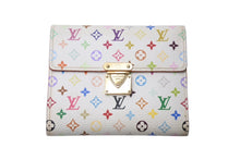 画像をギャラリービューアに読み込む, LOUIS VUITTON ルイヴィトン ポルトフォイユ コアラ ブロン M58014 村上隆 ホワイト モノグラム マルチカラー PVC ヌメ革 美品 中古 4b000042