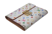 画像をギャラリービューアに読み込む, LOUIS VUITTON ルイヴィトン ポルトフォイユ コアラ ブロン M58014 村上隆 ホワイト モノグラム マルチカラー PVC ヌメ革 美品 中古 4b000042