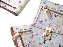 画像をギャラリービューアに読み込む, LOUIS VUITTON ルイヴィトン ポルトフォイユ コアラ ブロン M58014 村上隆 ホワイト モノグラム マルチカラー PVC ヌメ革 美品 中古 4b000042