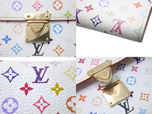 画像をギャラリービューアに読み込む, LOUIS VUITTON ルイヴィトン ポルトフォイユ コアラ ブロン M58014 村上隆 ホワイト モノグラム マルチカラー PVC ヌメ革 美品 中古 4b000042