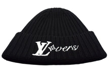 画像をギャラリービューアに読み込む, LOUIS VUITTON ルイヴィトン ビーニー LV バーズ ニットキャップ HF2244 M7741A ブラック ウール サイズS 美品 中古 4b000044