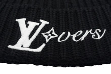 画像をギャラリービューアに読み込む, LOUIS VUITTON ルイヴィトン ビーニー LV バーズ ニットキャップ HF2244 M7741A ブラック ウール サイズS 美品 中古 4b000044