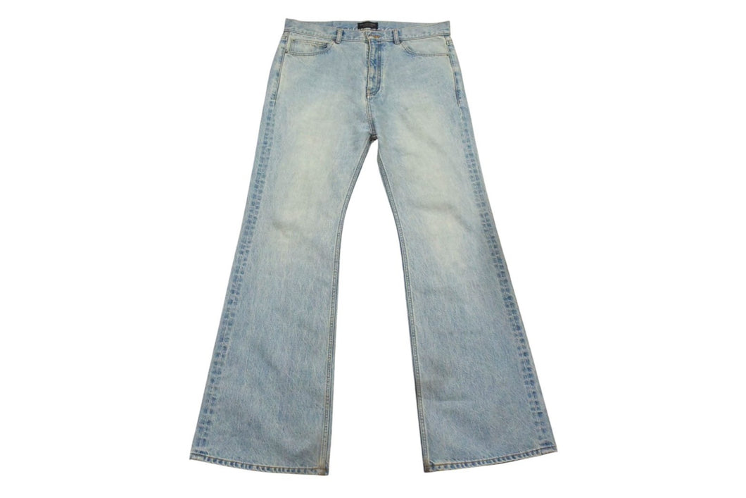 BALENCIAGA バレンシアガ フレアパンツ GARDE ROBE BOOTCUT ブーツカット デニムパンツ 773760 インディゴ サイズ34 美品 中古 4b000049