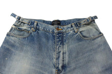 Load image into Gallery viewer, BALENCIAGA バレンシアガ 23AW デストロイ加工スーパーラージバギーデニムパンツ 697833 TDW14 インディゴ サイズM 美品 中古 4b000050