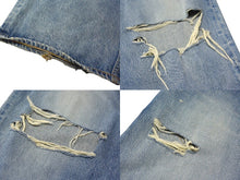 Load image into Gallery viewer, BALENCIAGA バレンシアガ 23AW デストロイ加工スーパーラージバギーデニムパンツ 697833 TDW14 インディゴ サイズM 美品 中古 4b000050