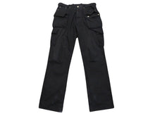 Load image into Gallery viewer, CHROME HEARTS クロムハーツ FATIGUE ファティーグ パンツ ブラック コットン シルバー925 クロスボタン ロゴ サイズ30 美品 中古 4b005052
