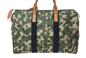 LOUISVUITTON ルイヴィトン モノグラム フラージュ スピーディ35 ボストンバッグ ハンドバッグ M95773 迷彩 村上隆 美品 中古 4b000507