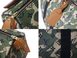 LOUISVUITTON ルイヴィトン モノグラム フラージュ スピーディ35 ボストンバッグ ハンドバッグ M95773 迷彩 村上隆 美品 中古 4b000507