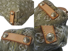 Load image into Gallery viewer, LOUIS VUITTON ルイヴィトン バギーPM ショルダーバッグ M95213 モノグラムデニム カーキ ゴールド 美品 中古 4b000065