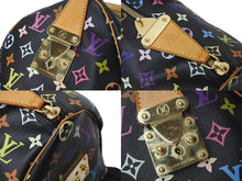 Load image into Gallery viewer, 極美品 ルイヴィトン LOUIS VUITTON キーポル45 ボストンバッグ ブラック 村上隆 マルチカラー ブラック M92640 中古 4b000067