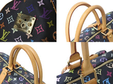 Load image into Gallery viewer, 極美品 ルイヴィトン LOUIS VUITTON キーポル45 ボストンバッグ ブラック 村上隆 マルチカラー ブラック M92640 中古 4b000067