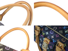 Load image into Gallery viewer, 極美品 ルイヴィトン LOUIS VUITTON キーポル45 ボストンバッグ ブラック 村上隆 マルチカラー ブラック M92640 中古 4b000067