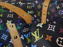 Load image into Gallery viewer, 極美品 ルイヴィトン LOUIS VUITTON キーポル45 ボストンバッグ ブラック 村上隆 マルチカラー ブラック M92640 中古 4b000067
