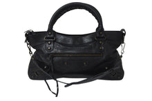 Load image into Gallery viewer, BALENCIAGA バレンシアガ The First ザ ファースト ハンドバッグ ワンショルダー 2WAY 103208 レザー ブラック 美品 中古 4b000073